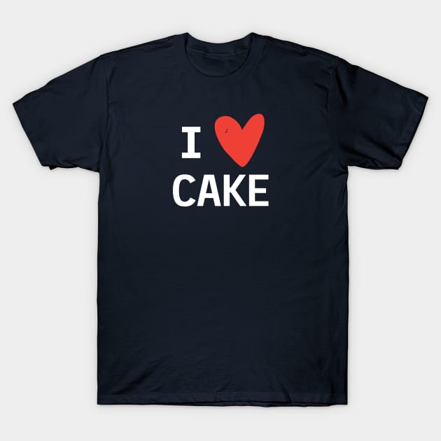 I Heart Cake T-Shirt by mikevotava